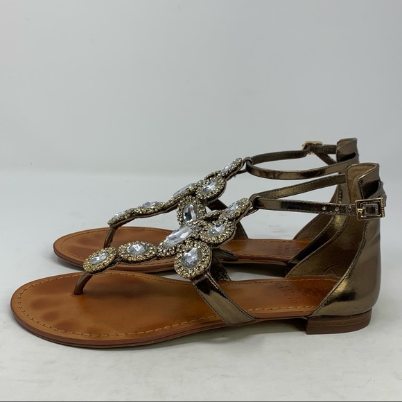 Vince Camuto | Shoes | Vince Camuto Manelle Jeweled Thong Sandals Size 7 |  Poshmark